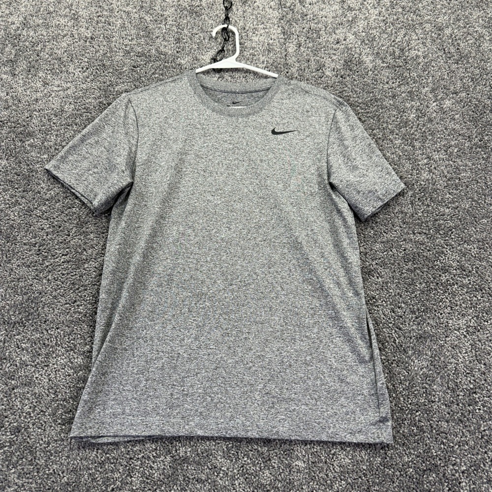 Nike Dri-Fit T Shirt Mens S Gray Heathered Athletic Tee